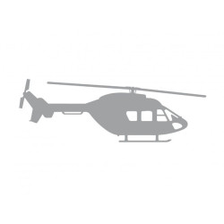 Etiqueta engomada del coche BK 117 plata mate